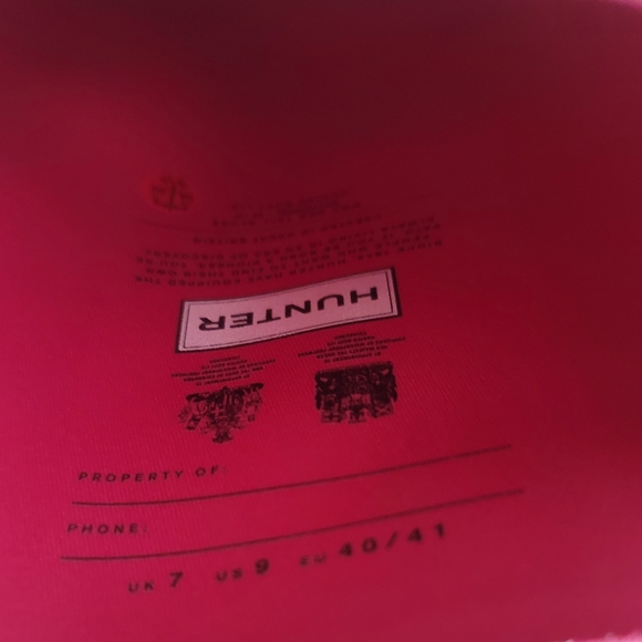 Hunter Tall Rain Boots in Hot Pink - Picture 4 of 4